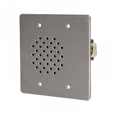 Quam 2-Gang Call-In Station, 25V, Vandal Resistant, Stainless Steel, No Button CIS8/25